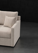 PETITE TRACK ARM QUARTER WEDGE SECTIONAL